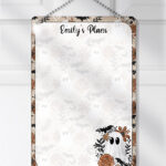 19159 ghost orange floral personalised planner 1