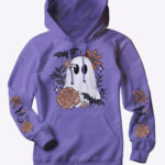19165 ghost orange floral purple floral