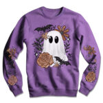 19166 ghost orange floral sweatshirt 2
