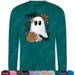 19166 ghost orange floral sweatshirt 3