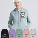 19168 ghost orange floral personalised hoodie 2