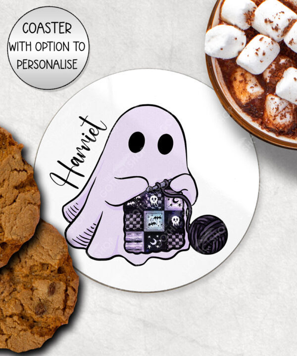 19171 personalised crochet ghostie coaster 2