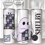 19172 personalised crochet ghostie tumbler 2