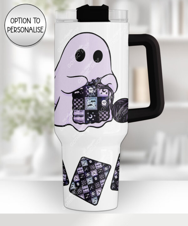 19174 personalised crochet ghostie stanley cup 1