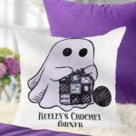 19176 personalised crochet ghostie cushion 1