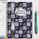 19178 personalised crochet ghostie a5 notebook 1