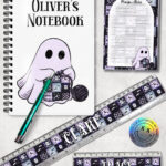 19179 personalised crochet ghostie stationery 2