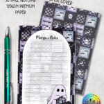 19180 personalised crochet ghostie a6 notepad 1