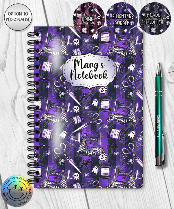 19198 sew magical gothic a5 notebook 1