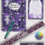19198 sew magical gothic stationery
