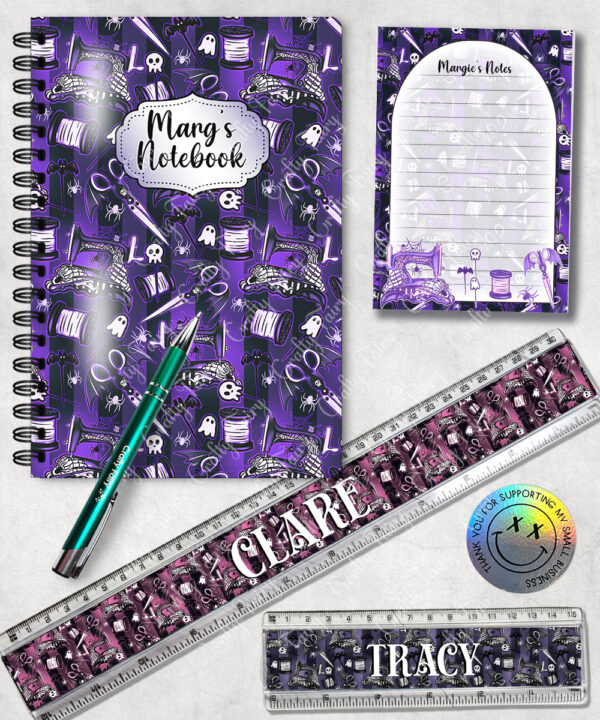 19198 sew magical gothic stationery