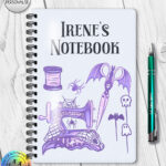 19199 sew magical gothic a5 notebook 1