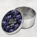 19213 personalised purple moth mushroom gothic witchy storage tin 6