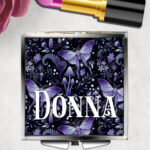 19232 personalised purple moth mushroom gothic witchy mirror 1