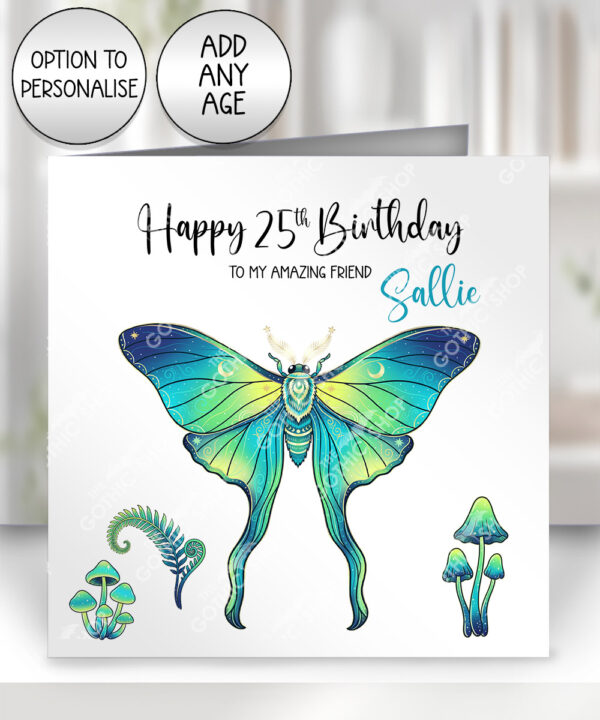 19234 personalised green moth gothic witchy card 1