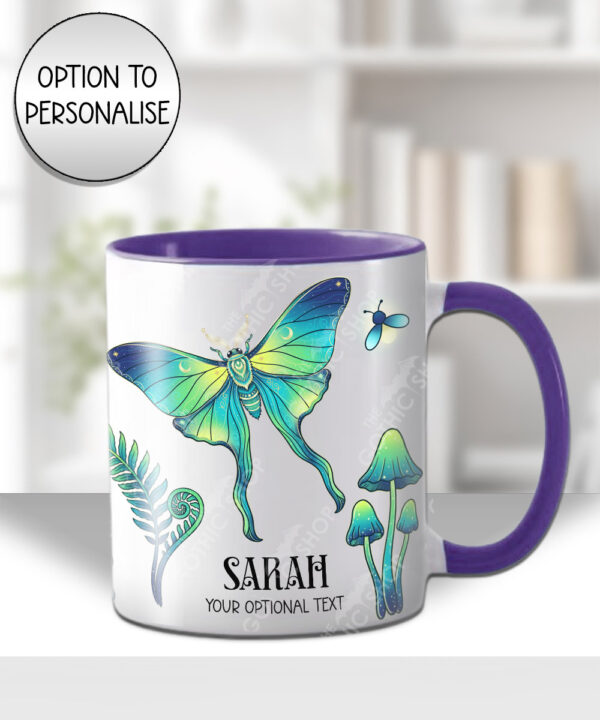 19235 personalised green moth gothic witchy mug 2