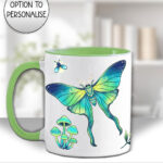 19235 personalised green moth gothic witchy mug 3