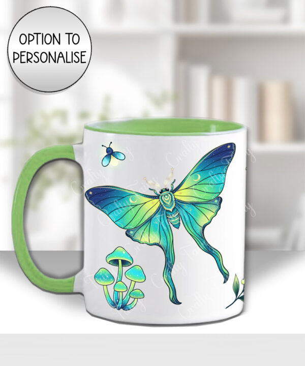 19235 personalised green moth gothic witchy mug 3