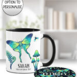 19235 personalised green moth gothic witchy mug 4
