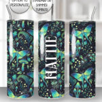 19237 personalised green moth gothic witchy tumbler 1