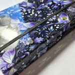 mystic forest purple moths & mushrooms witchy weekly planner & notepad gothic book
