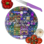 19272 personalised witchy village chopping board
