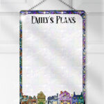 19277 personalised witchy village a4 metal planner