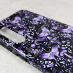 mystic forest green moths & mushrooms witchy gothic gothic phone case for iphone 17, iphone 16, 15, 14, magsafe, samsung galaxy s24, s25