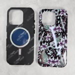ghost orchid & serpent whimsical phone case for iphone 17, 16, 15, 14, magsafe, samsung s24, s25, pixel