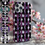 kawaii spooky ghosts bats skulls tough gothic phone case for iphone samsung pixel
