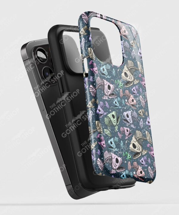 angler skelly fish tough phone case for iphone samsung pixel