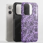 gothic floral lace tough phone case for iphone samsung pixel