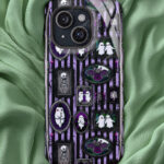 haunted mansion wall gothic tough phone case for iphone samsung pixel