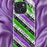 i myself am strange & unusual stripes gothic tough phone case for iphone samsung pixel