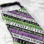 i myself am strange & unusual stripes gothic tough phone case for iphone samsung pixel
