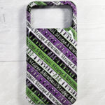 i myself am strange & unusual stripes gothic tough phone case for iphone samsung pixel