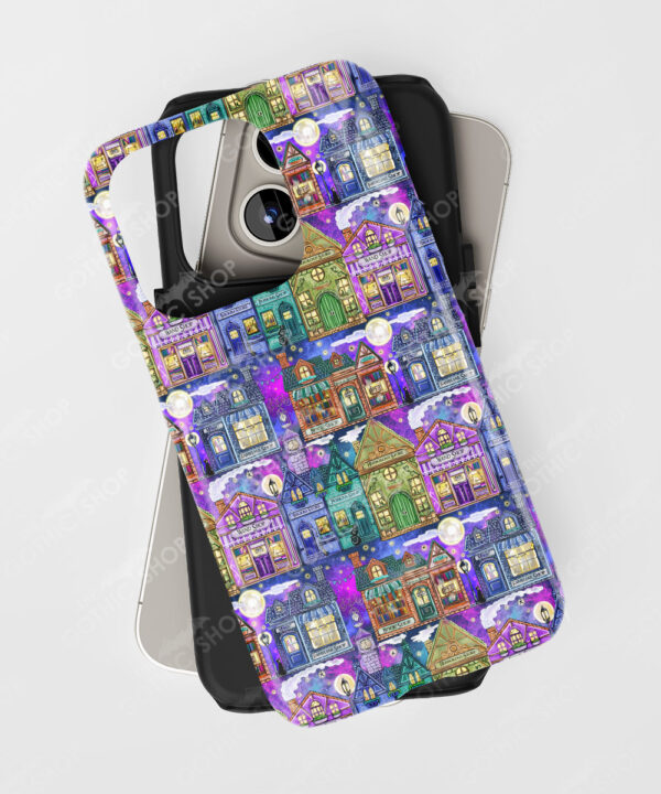 witchy village gothic tough phone case for iphone samsung pixel