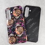 whimsical celestial moon tough phone case for iphone samsung pixel