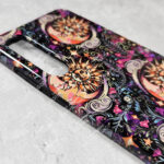 whimsical celestial moon tough phone case for iphone samsung pixel