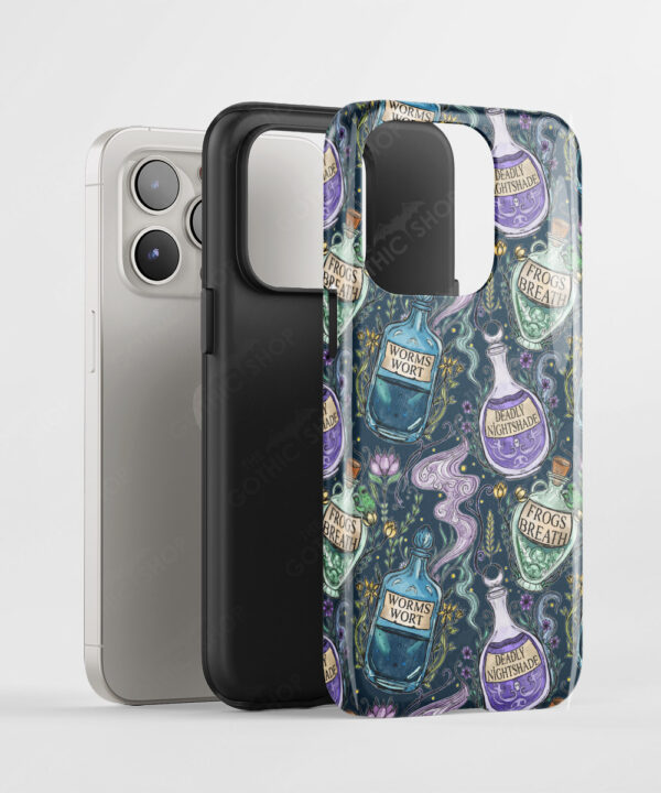 witch's potions tough gothic phone case for iphone samsung pixel