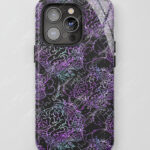 uniquely me purple brain tough gothic phone case for iphone samsung pixel