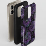uniquely me purple brain tough gothic phone case for iphone samsung pixel