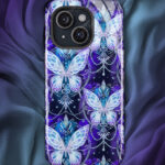 whimsical butterflies tough gothic phone case for iphone samsung pixel