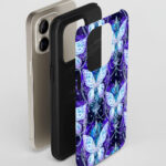 whimsical butterflies tough gothic phone case for iphone samsung pixel