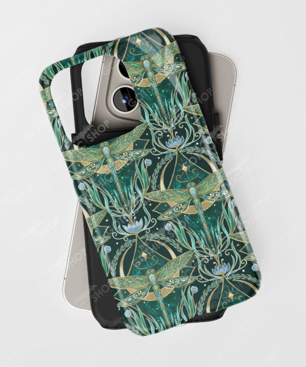 whimsical dragonflies tough gothic phone case for iphone samsung pixel