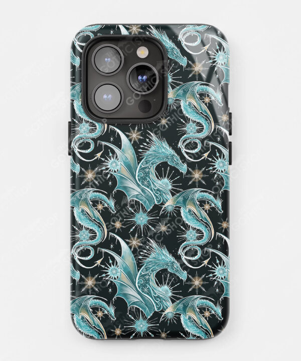 winter dragon tough gothic phone case for iphone samsung pixel