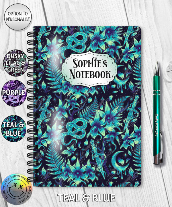 19347 personalised ghost orchid notebook 1