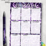 19349 personalised ghost orchid planner notepad 1
