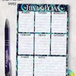 19349 personalised ghost orchid planner notepad 2