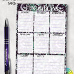 19349 personalised ghost orchid planner notepad 3
